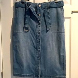 Chico’s NWOT Denim Skirt